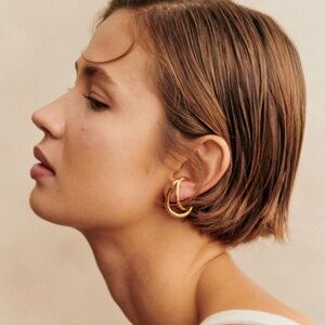 Sezane Julie Earrings Gold - Size TU